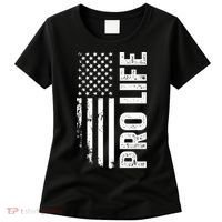 Pro Life Us Flag Women's T-Shirt thumb 0