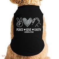 Peace Love Unity End Bullying Awareness Doggie Tank thumb 0