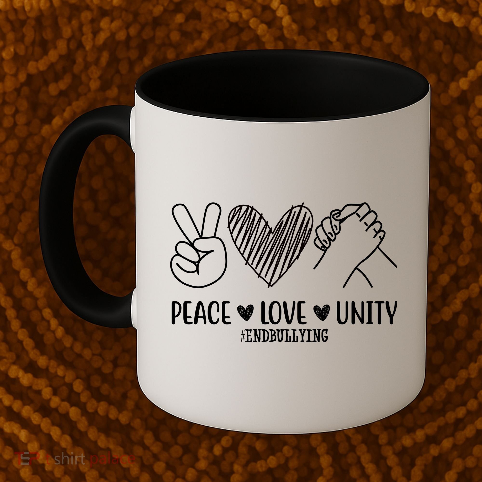 Peace Love Unity End Bullying Awareness Coffee Mug
