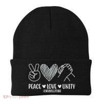 Peace Love Unity End Bullying Awareness Beanie thumb 0