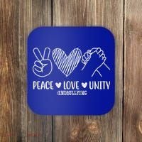 Peace Love Unity End Bullying Awareness Coaster thumb 0