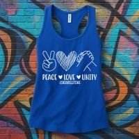 Peace Love Unity End Bullying Awareness Women's Tank Top thumb 3