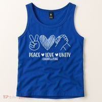 Peace Love Unity End Bullying Awareness Tank Top thumb 2