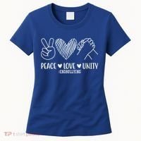 Peace Love Unity End Bullying Awareness Women's T-Shirt thumb 0