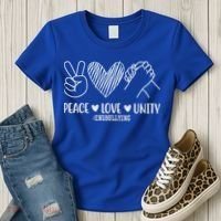 Peace Love Unity End Bullying Awareness Women's T-Shirt thumb 3