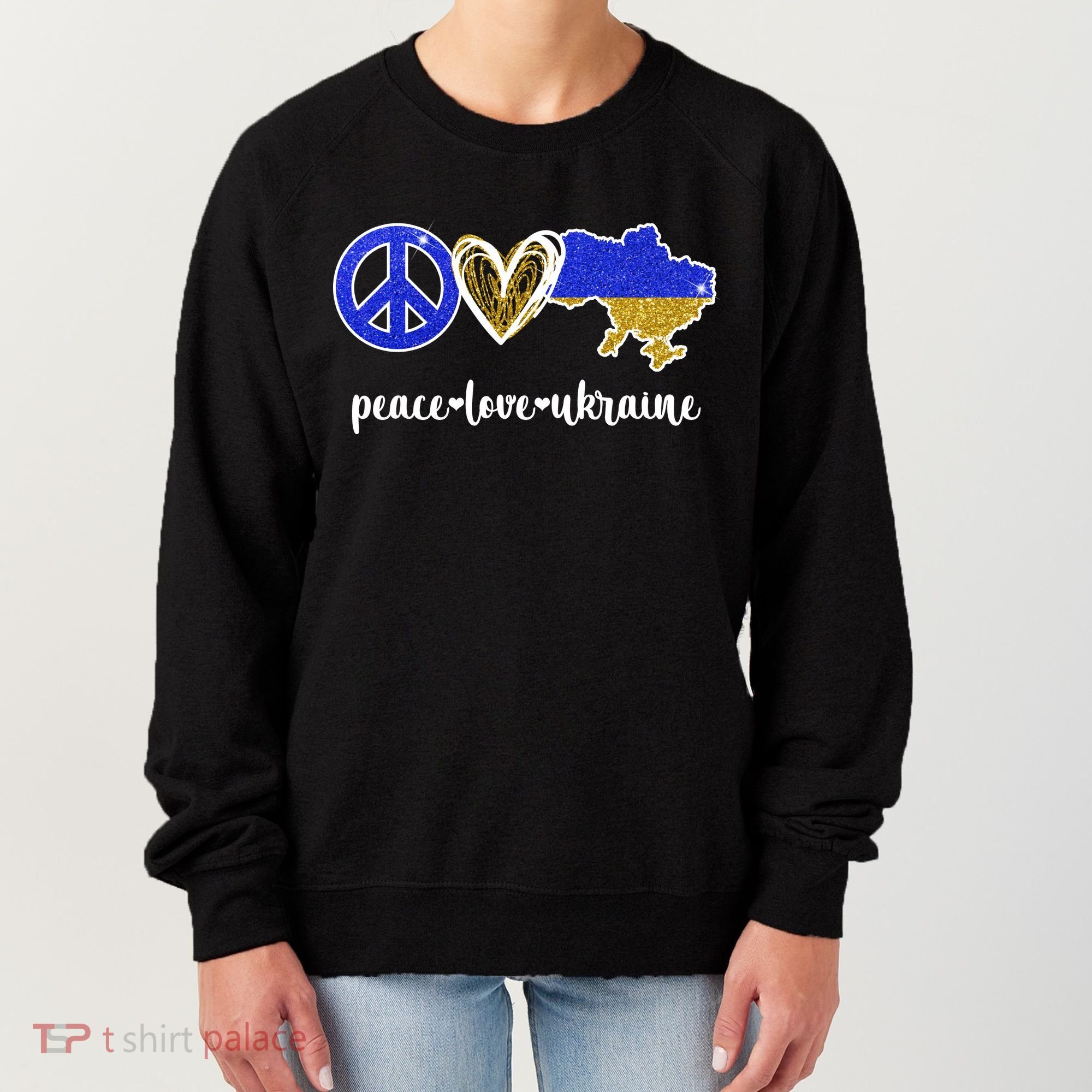 Peace Love Ukraine Women's Sweatshirt