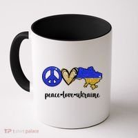 Peace Love Ukraine Coffee Mug thumb 0