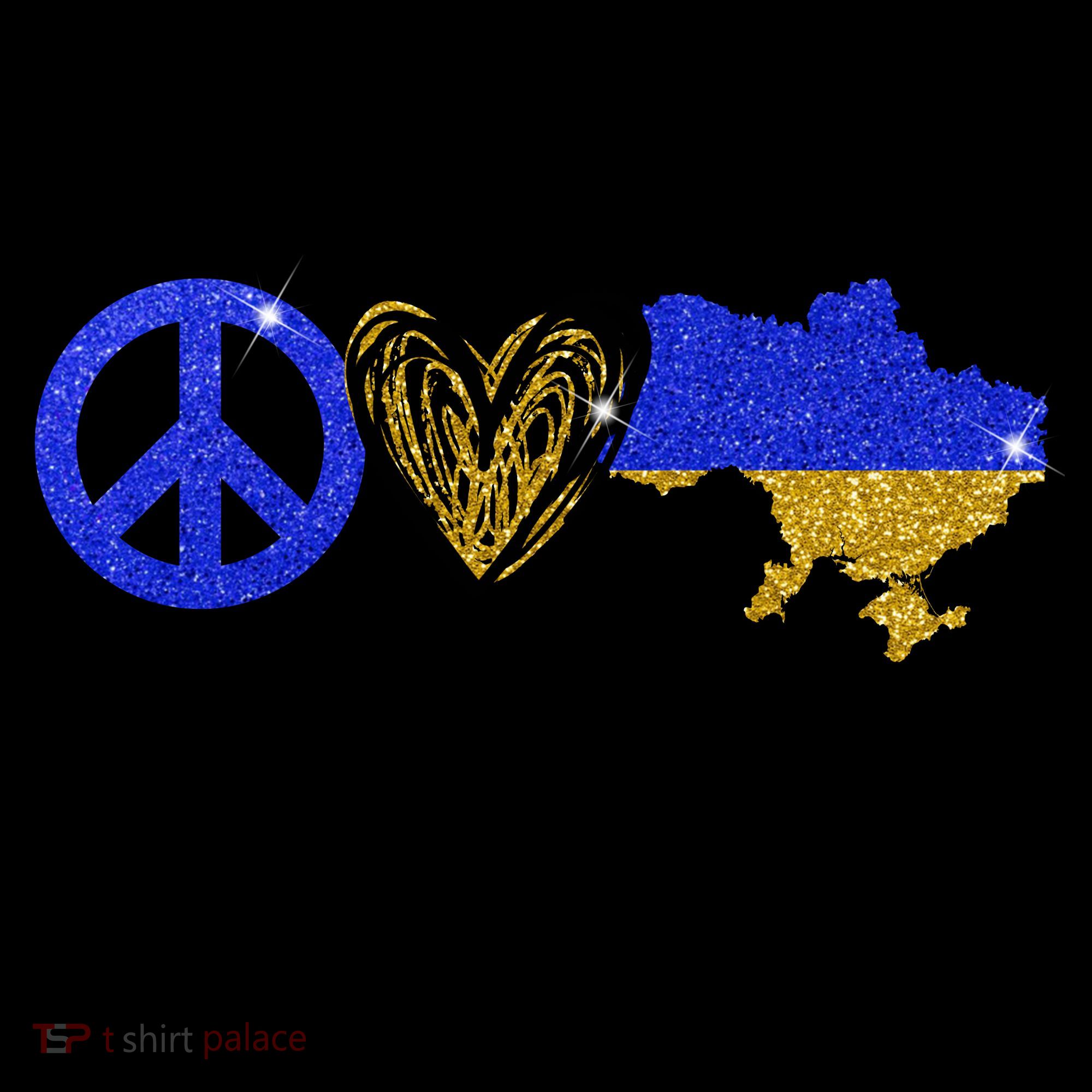 Peace Love Ukraine Coffee Mug
