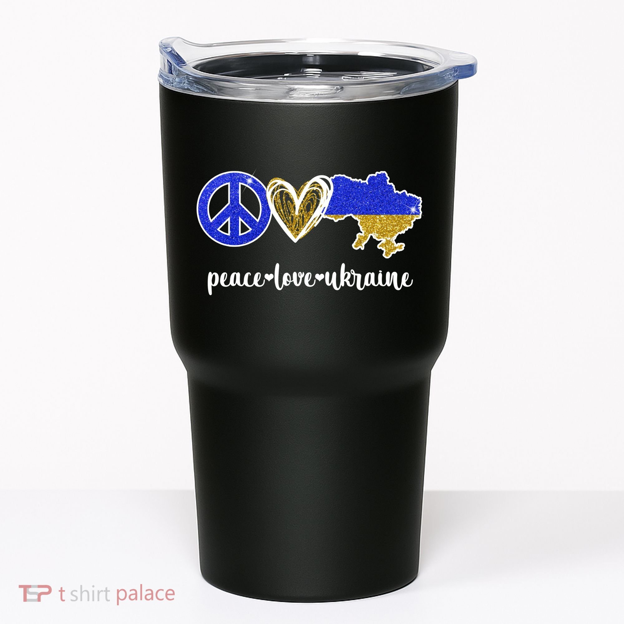 Peace Love Ukraine Tumbler