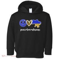 Peace Love Ukraine Toddler Hoodie thumb 0