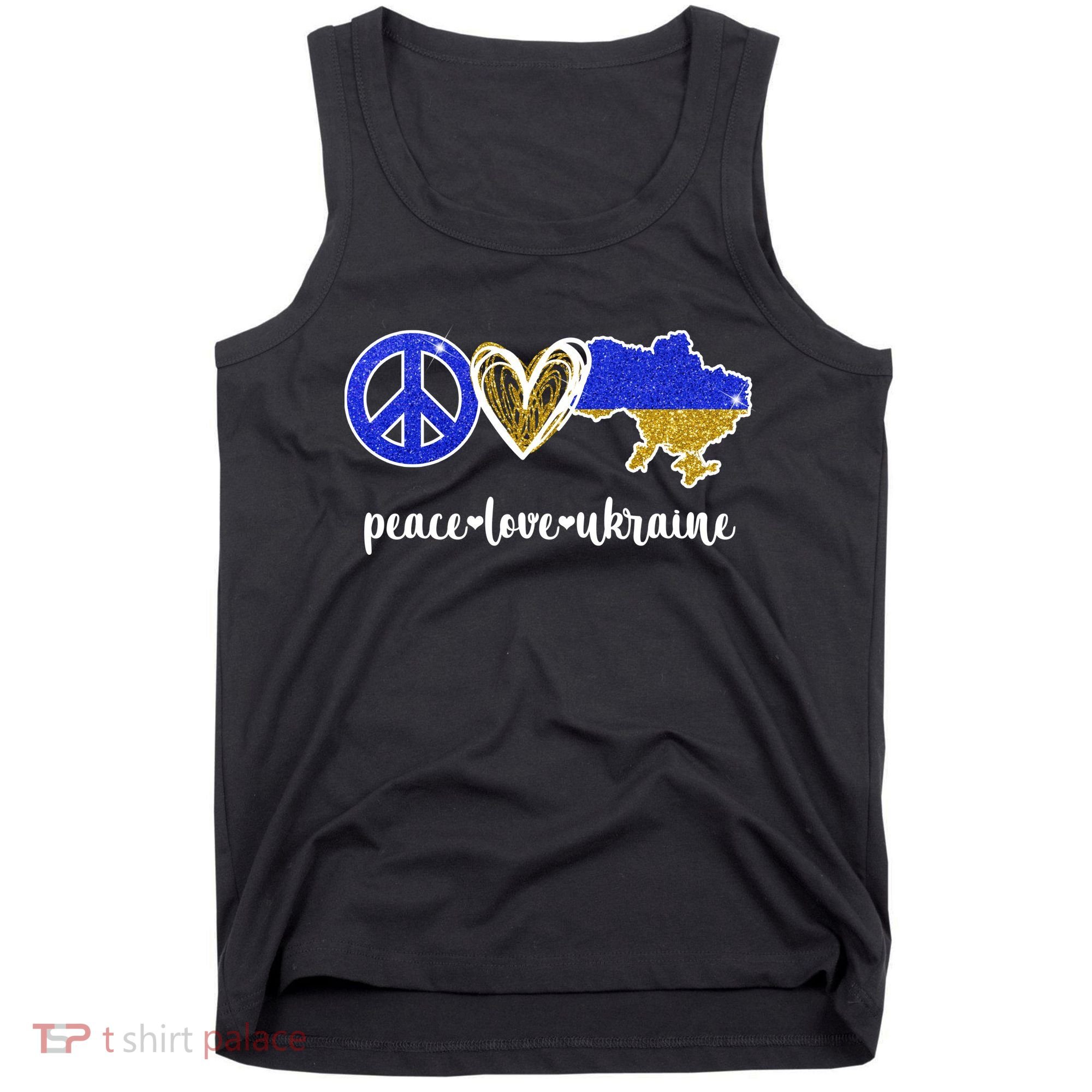 Peace Love Ukraine Tank Top
