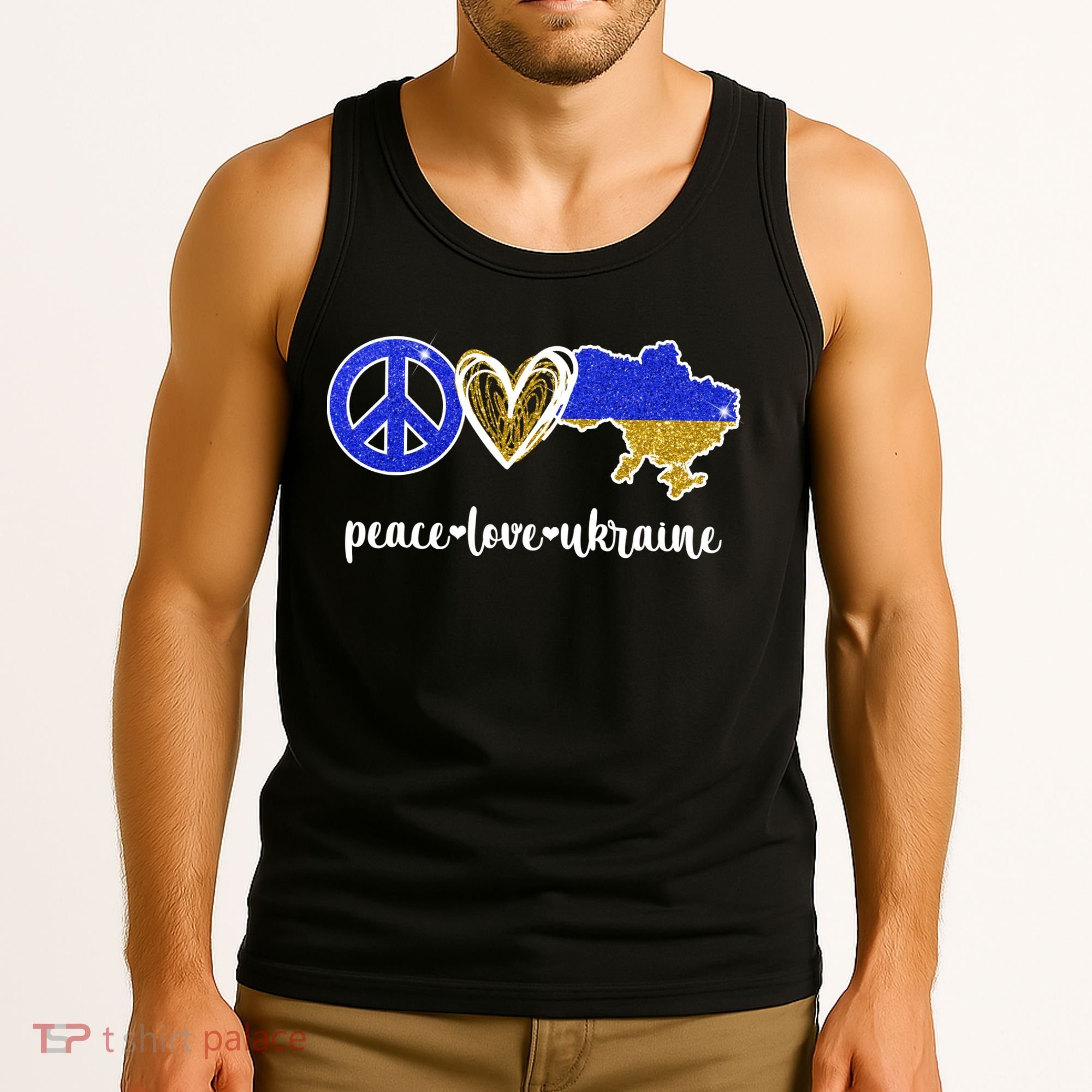 Peace Love Ukraine Tank Top