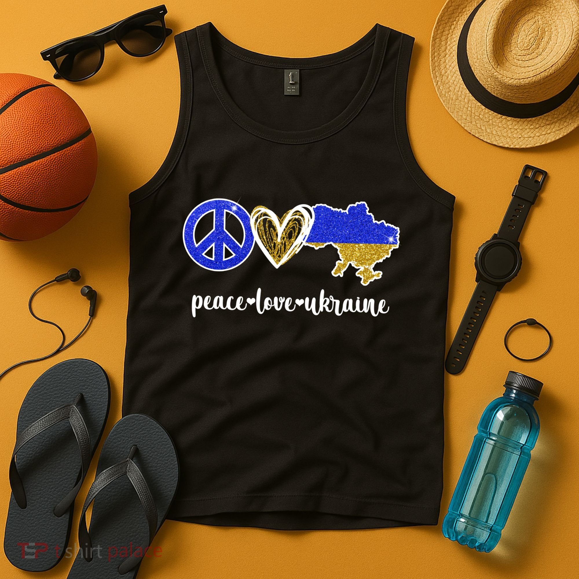 Peace Love Ukraine Tank Top