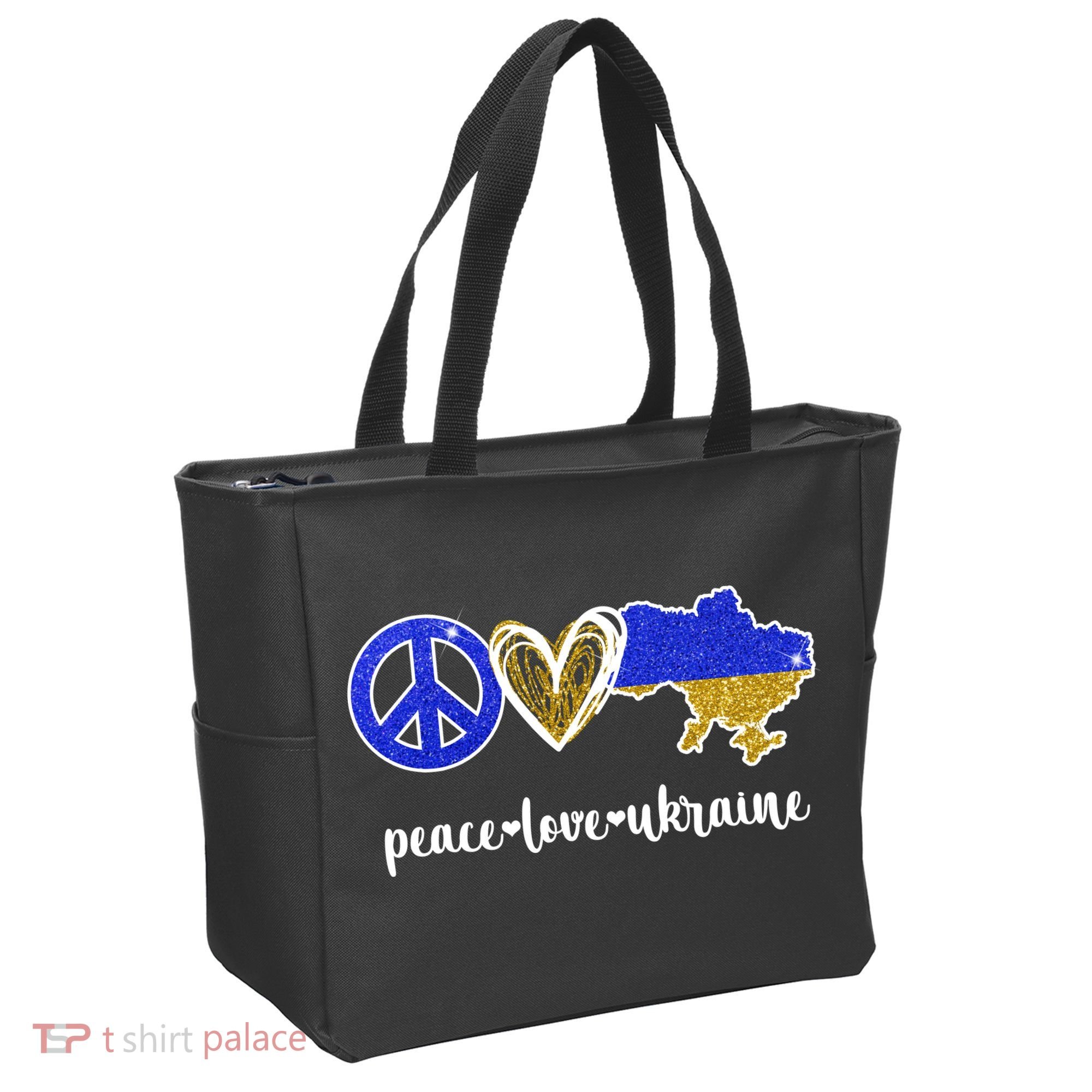 Peace Love Ukraine Tote Bag