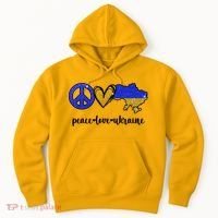 Peace Love Ukraine Hoodie thumb 0
