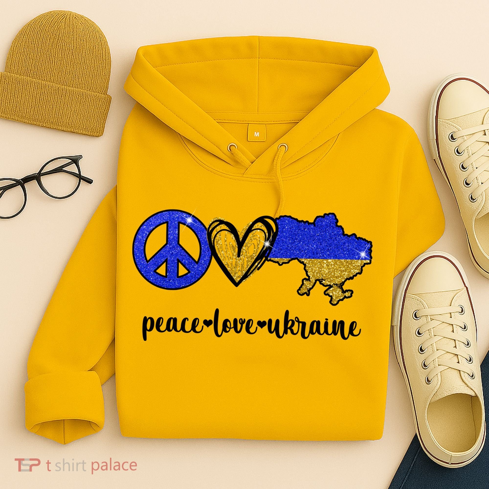 Peace Love Ukraine Hoodie