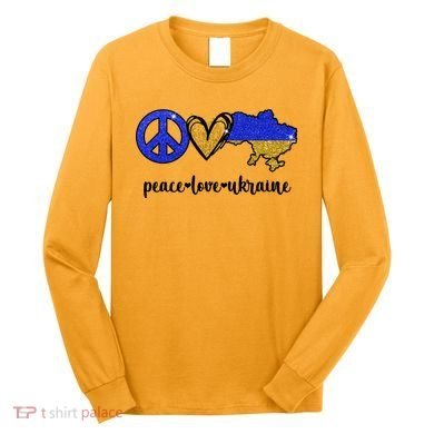 Peace Love Ukraine Long Sleeve Shirt