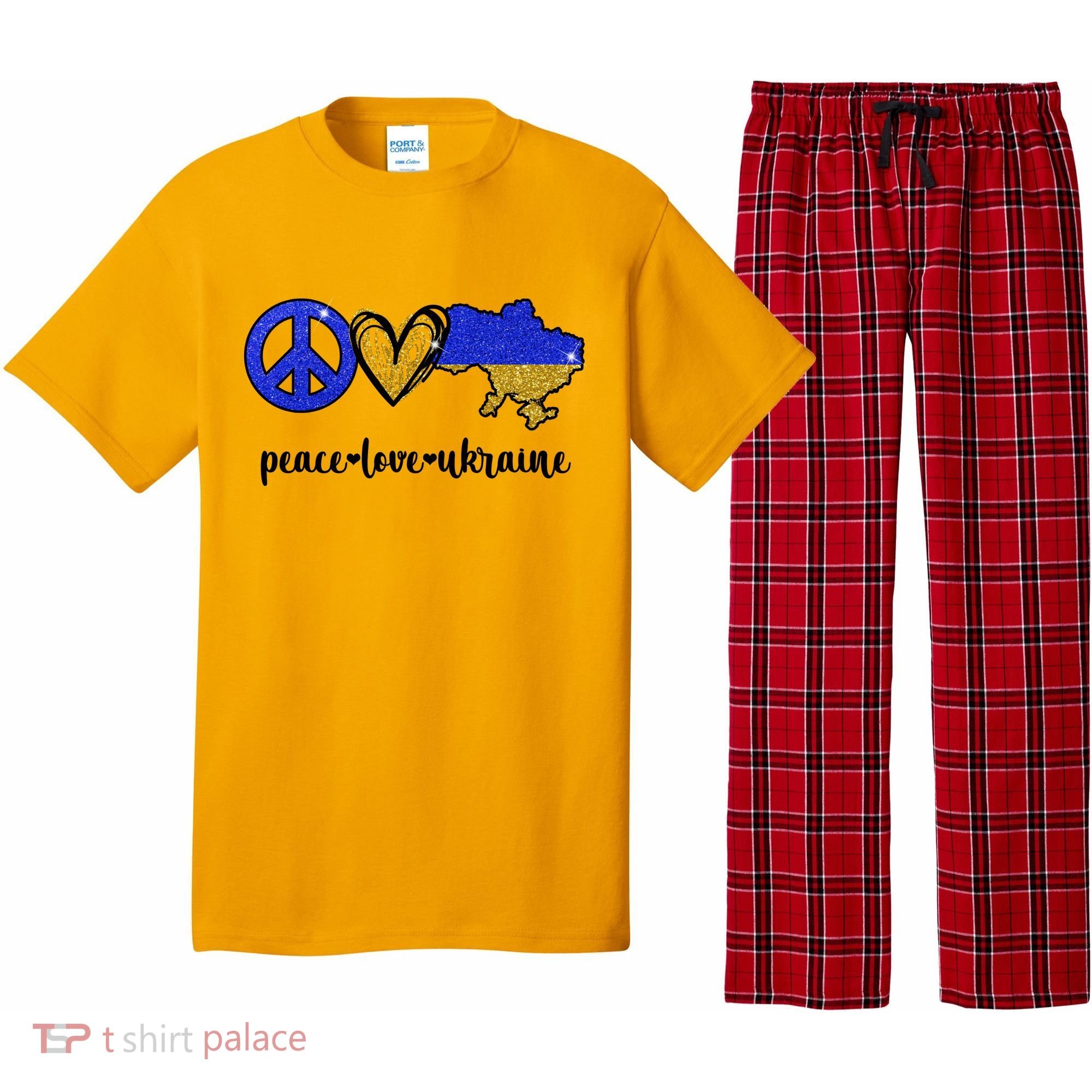 Peace Love Ukraine Pajama Set