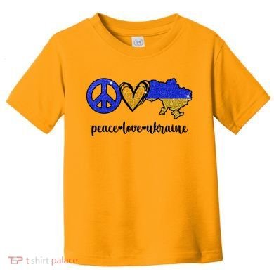 Peace Love Ukraine Toddler T-Shirt