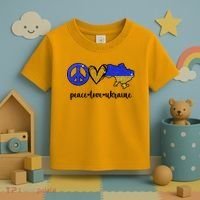 Peace Love Ukraine Toddler T-Shirt thumb 3