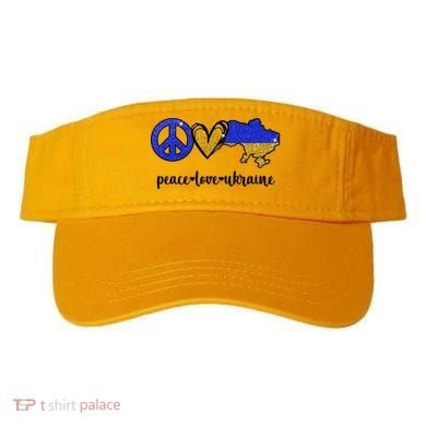 Peace Love Ukraine Visor