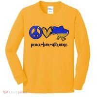 Peace Love Ukraine Kids Long Sleeve Shirt thumb 0