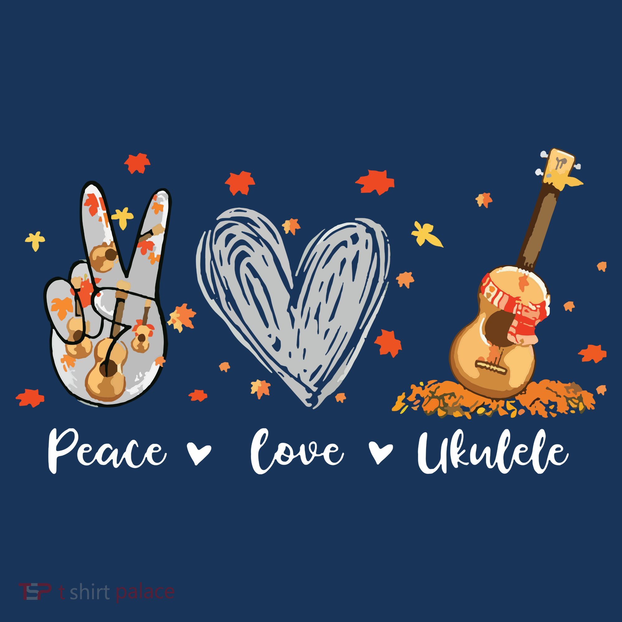 Peace Love Ukulele Hawaiian Ukelele Uke Guitar Players Baby Bodysuit