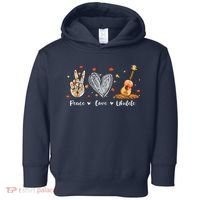 Peace Love Ukulele Hawaiian Ukelele Uke Guitar Players Toddler Hoodie thumb 0