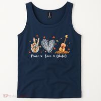 Peace Love Ukulele Hawaiian Ukelele Uke Guitar Players Tank Top thumb 2