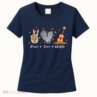 Peace Love Ukulele Hawaiian Ukelele Uke Guitar Players Women's T-Shirt thumb 0
