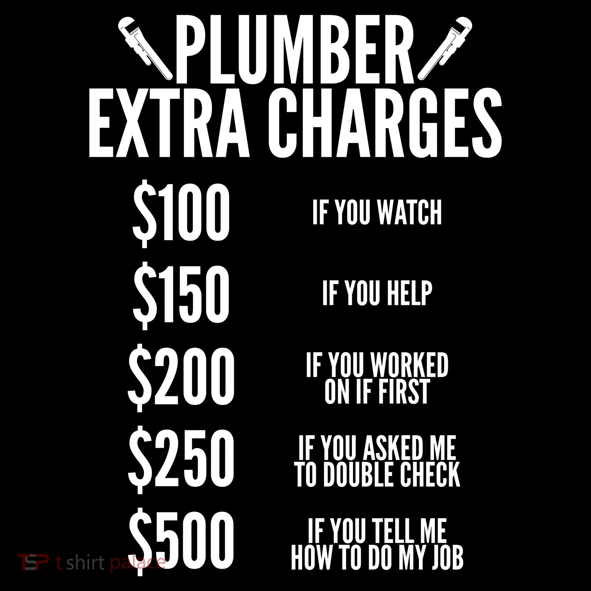 Plumber Extra Charges Sweatshirt