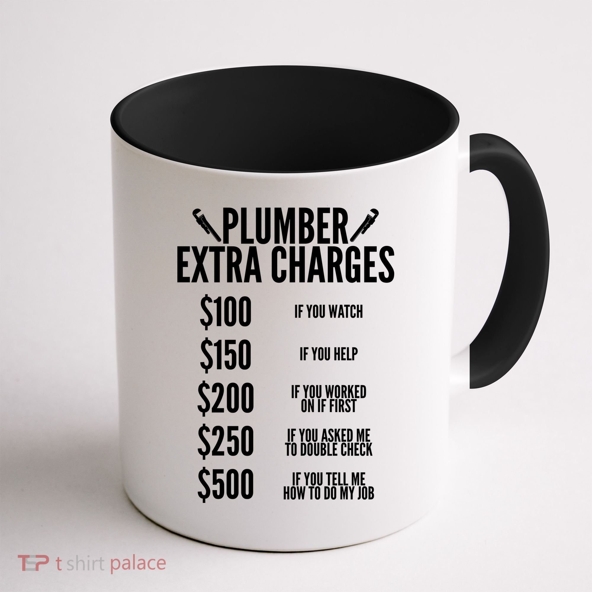 Plumber Extra Charges Coffee Mug