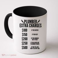 Plumber Extra Charges Coffee Mug thumb 0