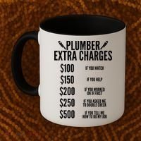 Plumber Extra Charges Coffee Mug thumb 2