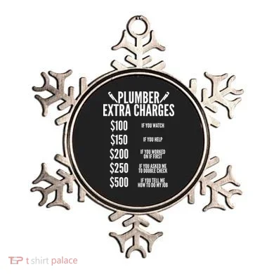 Plumber Extra Charges Ornament