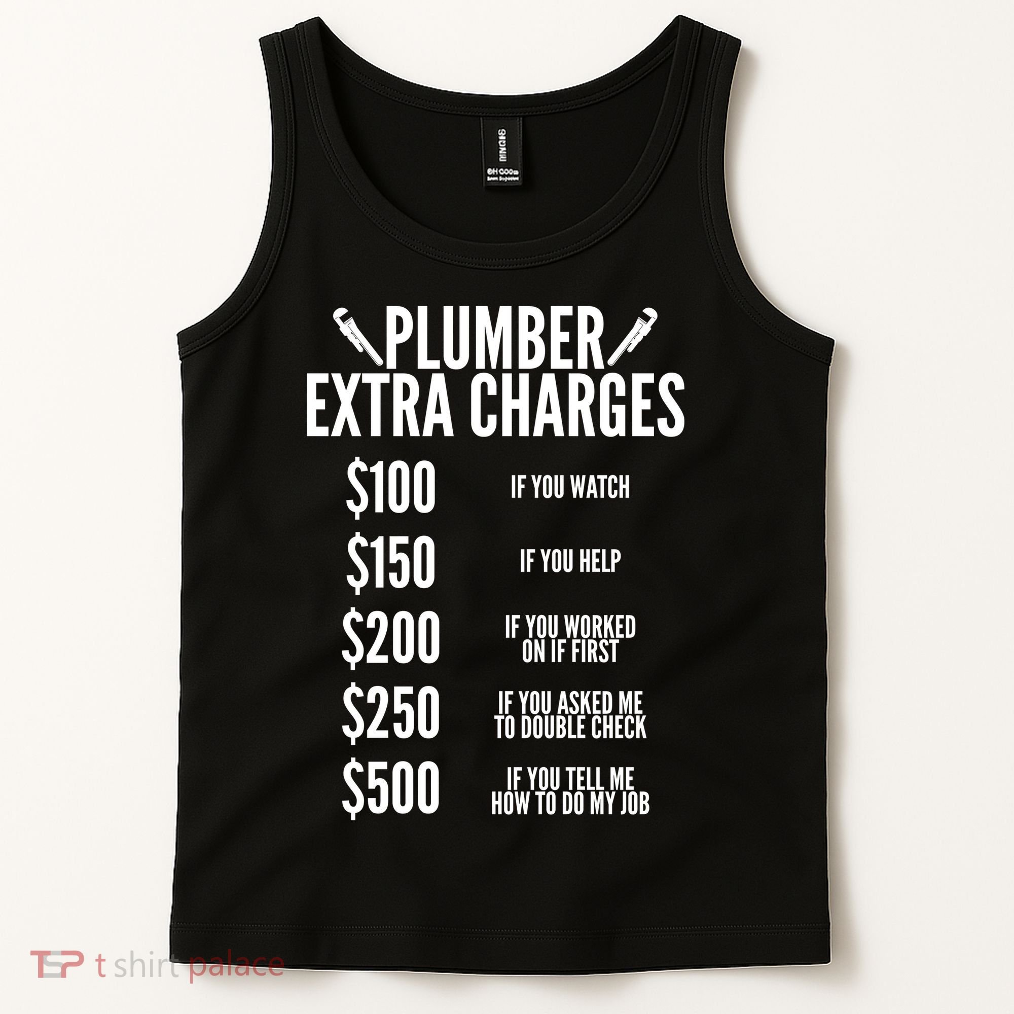 Plumber Extra Charges Tank Top