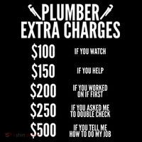 Plumber Extra Charges Women's T-Shirt thumb 6