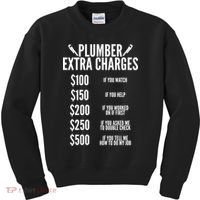 Plumber Extra Charges Kids Sweatshirt thumb 0
