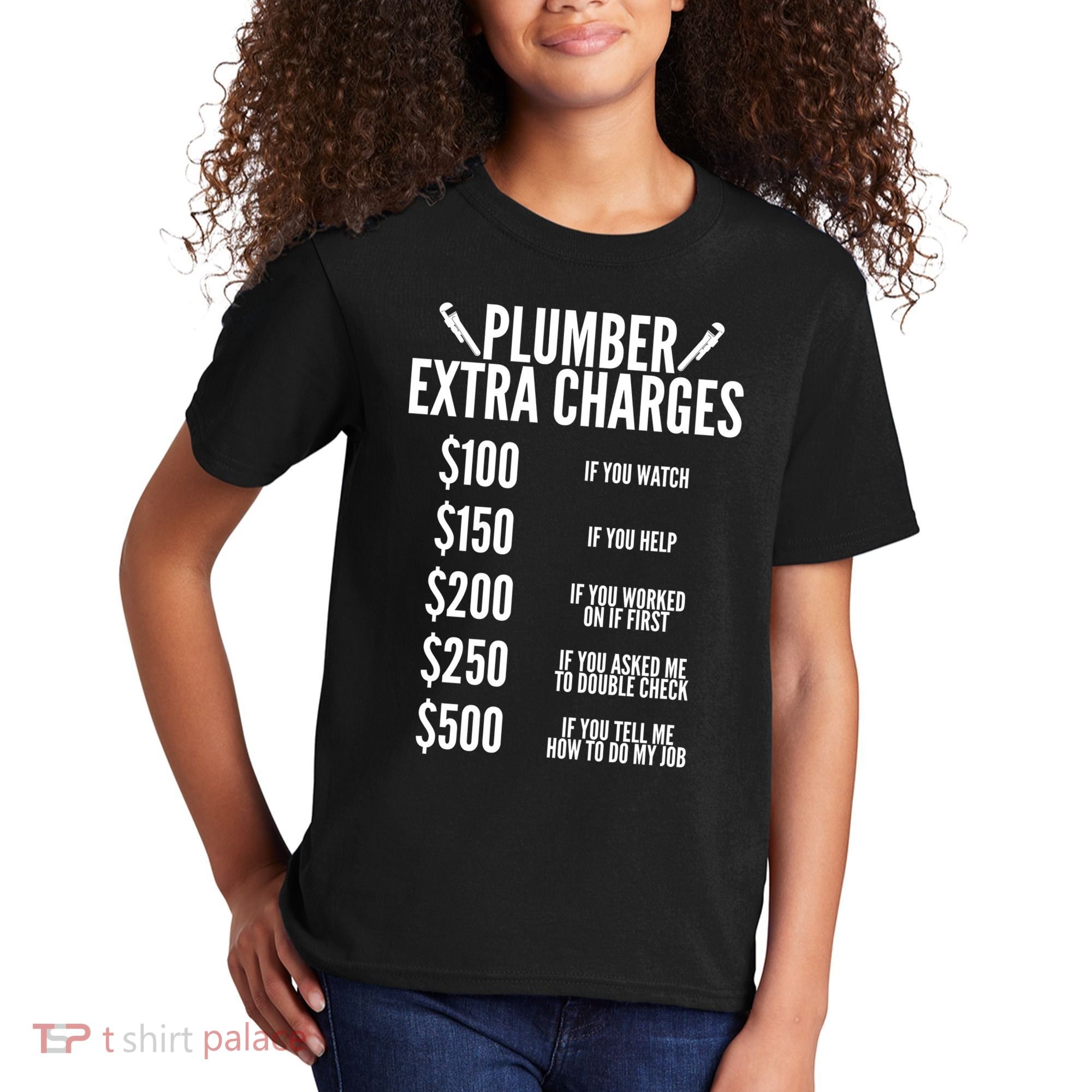 Plumber Extra Charges Kids T-Shirt