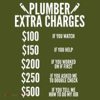 Plumber Extra Charges Long Sleeve Shirt thumb 2