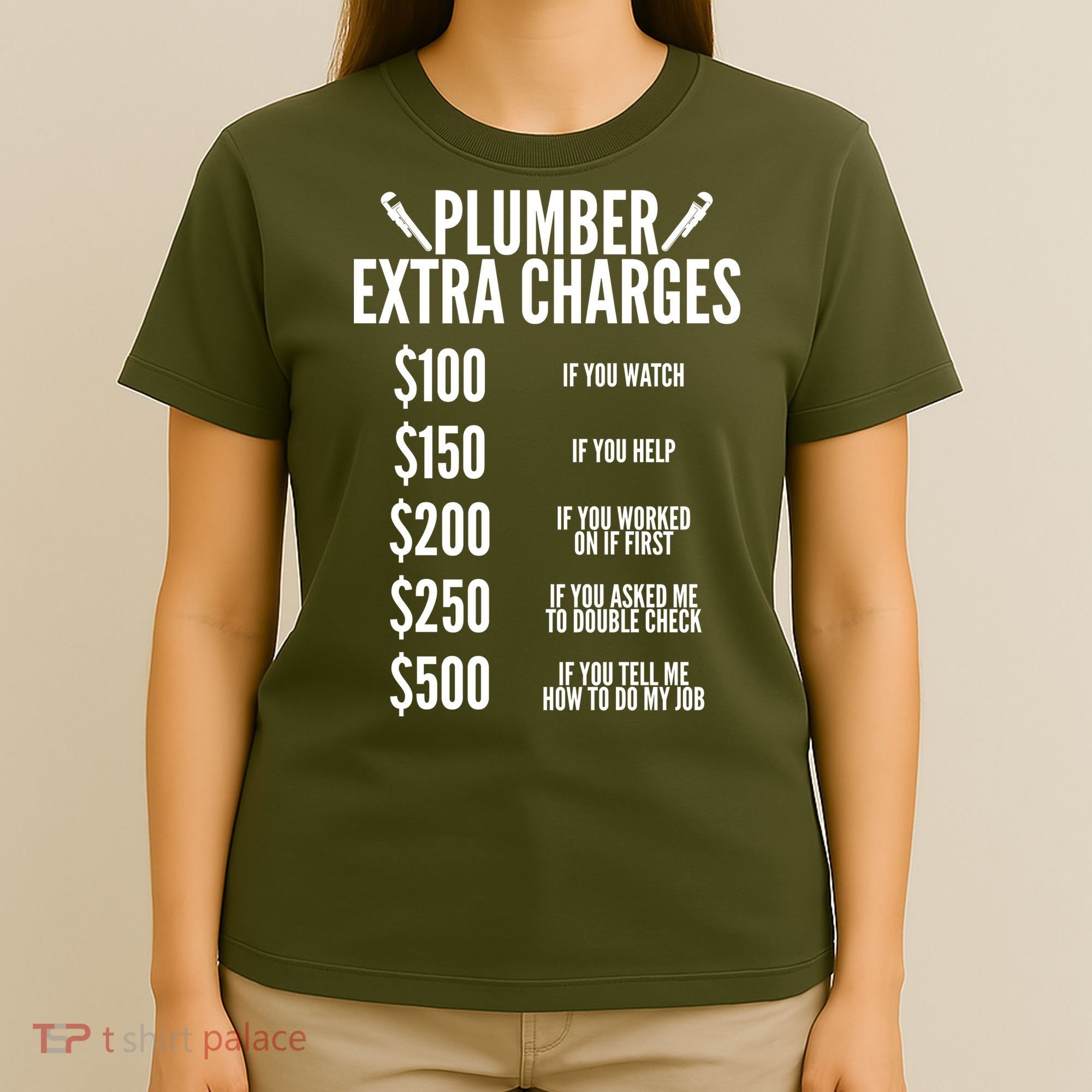 Plumber Extra Charges T-Shirt