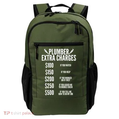 Plumber Extra Charges Backpack