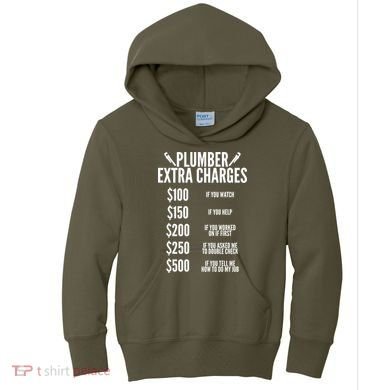 Plumber Extra Charges Kids Hoodie