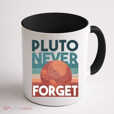 Pluto Never Forget Coffee Mug back