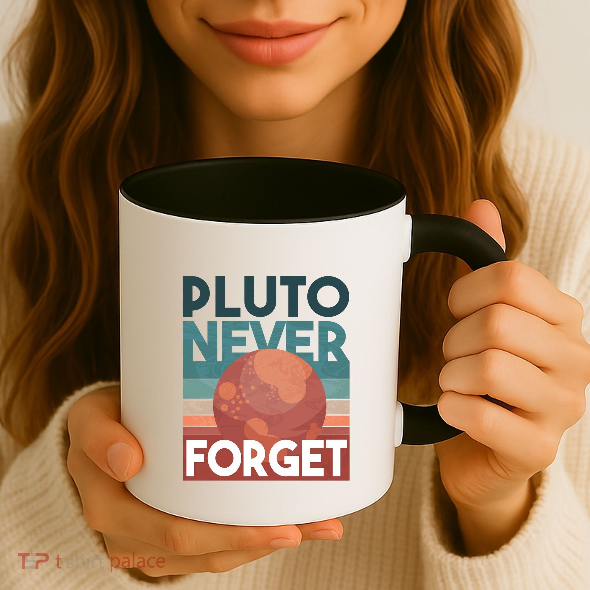 Pluto Never Forget Coffee Mug