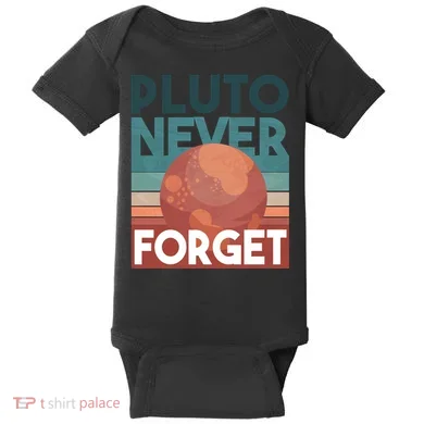Pluto Never Forget Baby Bodysuit