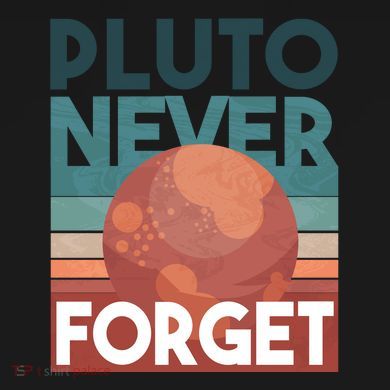 Pluto Never Forget Tie-Dye T-Shirt