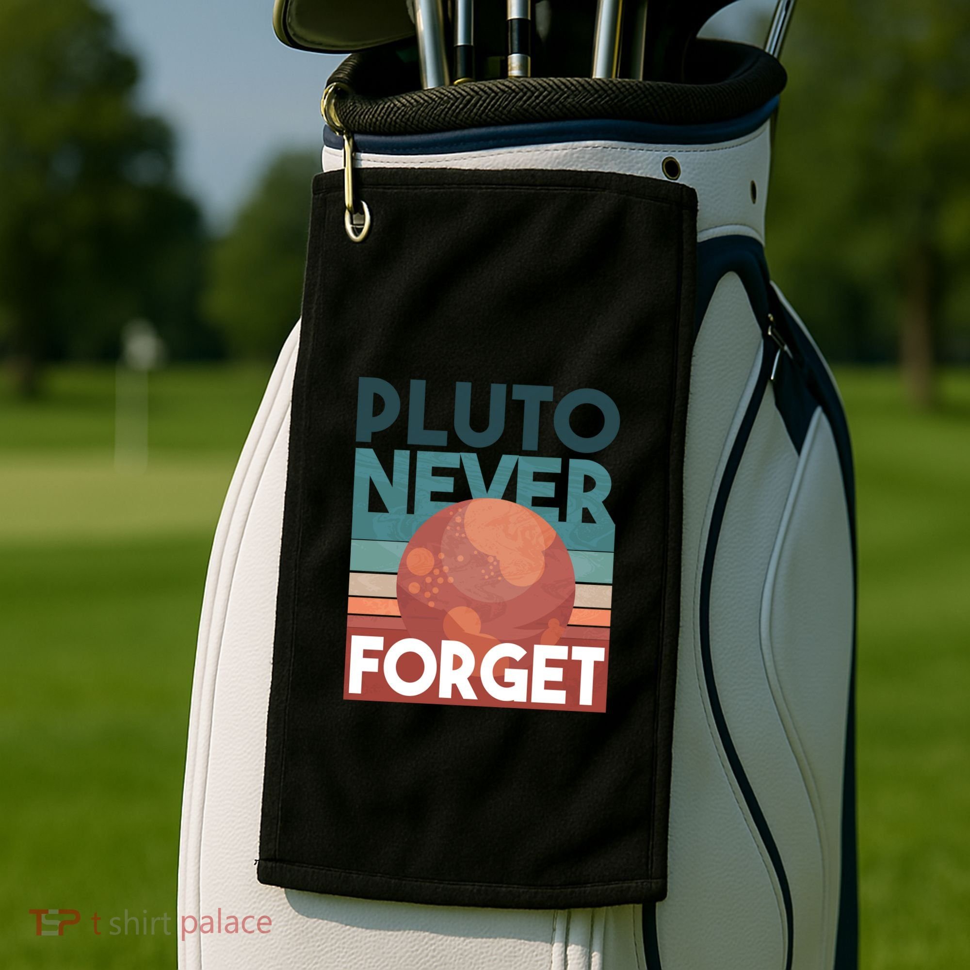 Pluto Never Forget Golf Towel