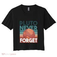 Pluto Never Forget Women's Crop Top Tee thumb 0