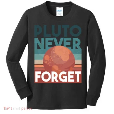 Pluto Never Forget Kids Long Sleeve Shirt